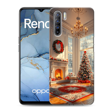 Силиконовый чехол на OPPO Reno3 с принтом Новый год Силиконовый чехол на OPPO Reno3 с принтом Новый год