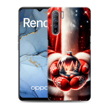Силиконовый чехол на OPPO Reno3 с принтом Новый год Силиконовый чехол на OPPO Reno3 с принтом Новый год