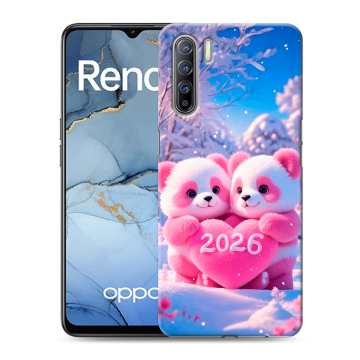 Силиконовый чехол на OPPO Reno3 с принтом Новый год Силиконовый чехол на OPPO Reno3 с принтом Новый год