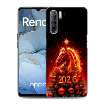 Силиконовый чехол на OPPO Reno3 с принтом Новый год Силиконовый чехол на OPPO Reno3 с принтом Новый год