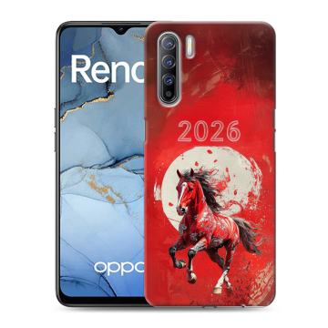 Силиконовый чехол на OPPO Reno3 с принтом Новый год Силиконовый чехол на OPPO Reno3 с принтом Новый год
