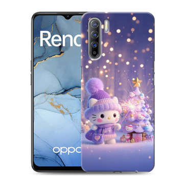 Силиконовый чехол на OPPO Reno3 с принтом Новый год