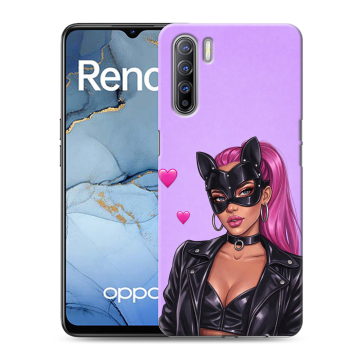 Силиконовый чехол на OPPO Reno3 с принтом женский Силиконовый чехол на OPPO Reno3 с принтом женский