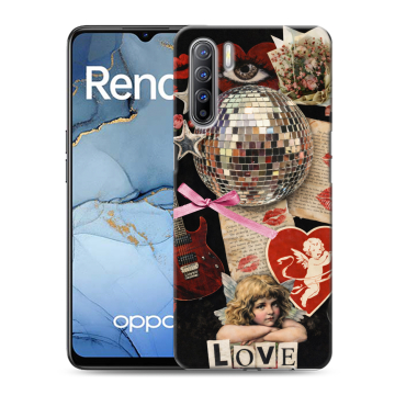 Силиконовый чехол на OPPO Reno3 с принтом для девочек Силиконовый чехол на OPPO Reno3 с принтом для девочек