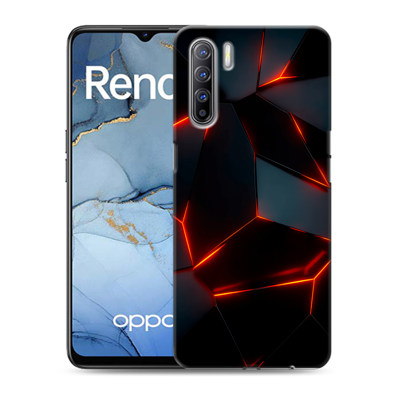 Силиконовый чехол на OPPO Reno3 с принтом Яркие абстракции Силиконовый чехол на OPPO Reno3 с принтом Яркие абстракции