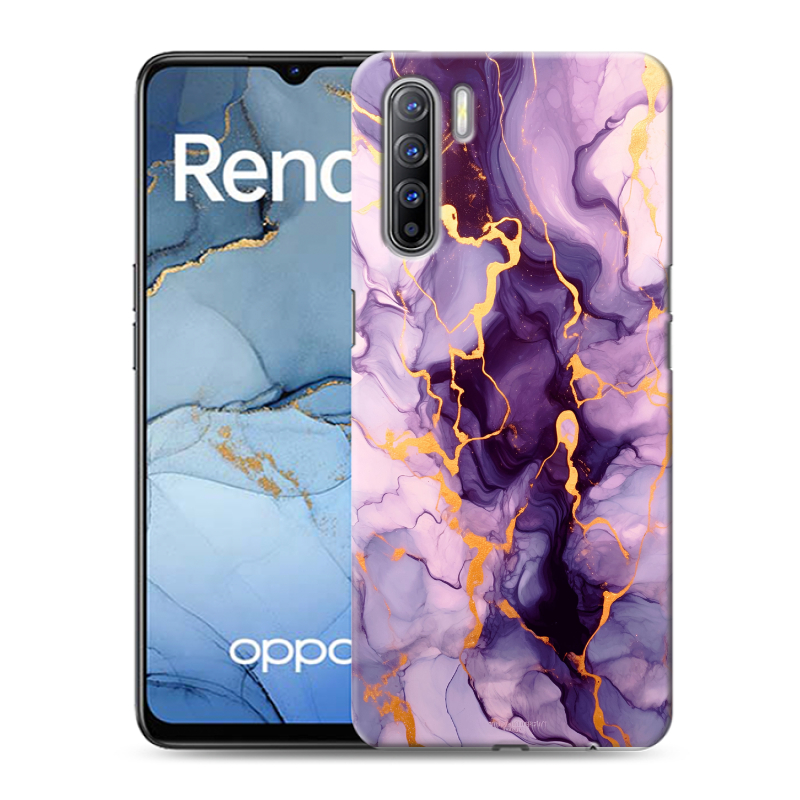 Силиконовый чехол на OPPO Reno3 с принтом Мрамор Силиконовый чехол на OPPO Reno3 с принтом Мрамор
