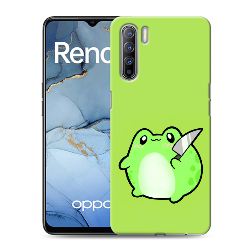 Силиконовый чехол на OPPO Reno3 с принтом Лягушенок Силиконовый чехол на OPPO Reno3 с принтом Лягушенок