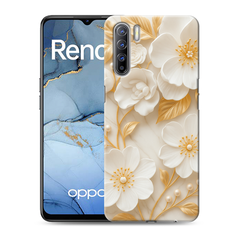 Силиконовый чехол на OPPO Reno3 с принтом Цветы Силиконовый чехол на OPPO Reno3 с принтом Цветы
