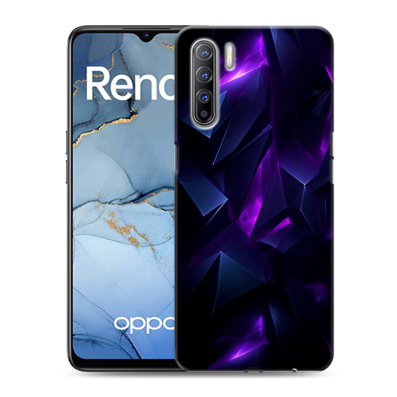 Силиконовый противоударный чехол на OPPO Reno3 с принтом Абстракиция Силиконовый противоударный чехол на OPPO Reno3 с принтом Абстракиция