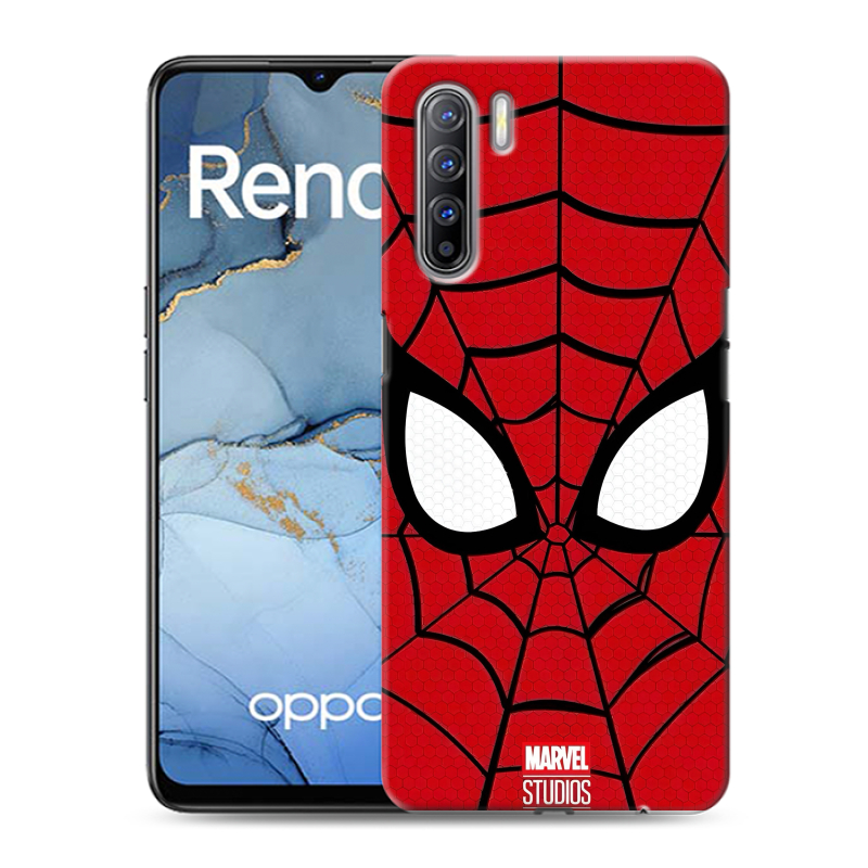 Силиконовый чехол на OPPO Reno3 с принтом человек паук spiderman Силиконовый чехол на OPPO Reno3 с принтом человек паук spiderman