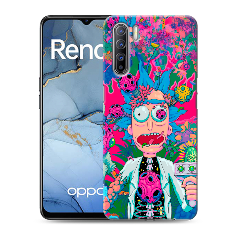 Силиконовый чехол на OPPO Reno3 с принтом Рик и Морти Rick Morty Силиконовый чехол на OPPO Reno3 с принтом Рик и Морти Rick Morty