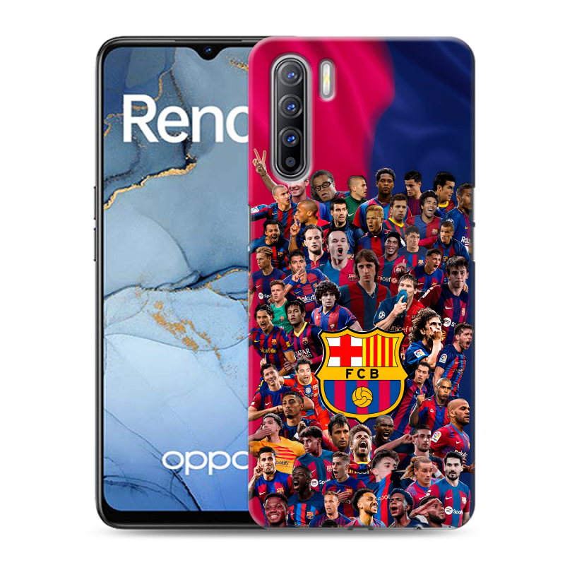 Силиконовый противоударный чехол на OPPO Reno3 с принтом Барселона Barcelona Силиконовый противоударный чехол на OPPO Reno3 с принтом Барселона Barcelona