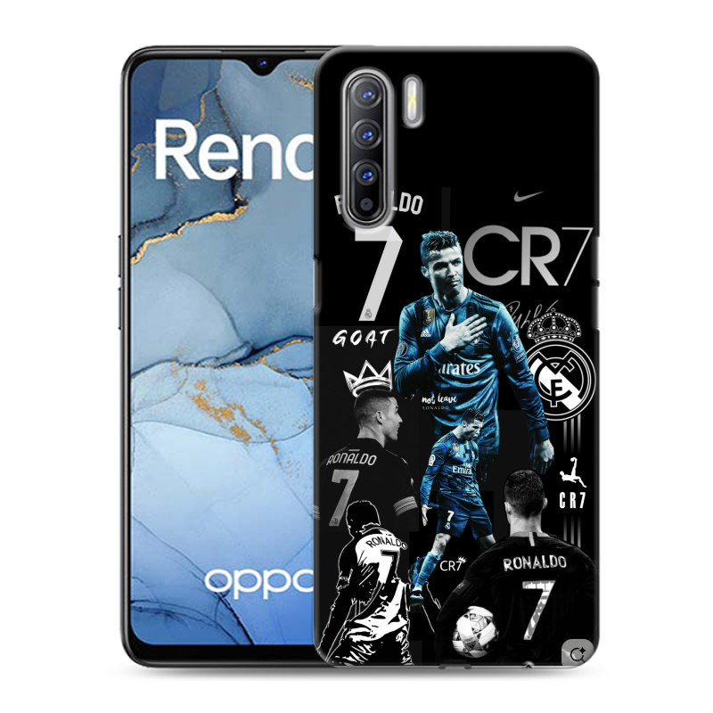 Силиконовый чехол на OPPO Reno3 с принтом Реал Роналдо Силиконовый чехол на OPPO Reno3 с принтом Реал Роналдо