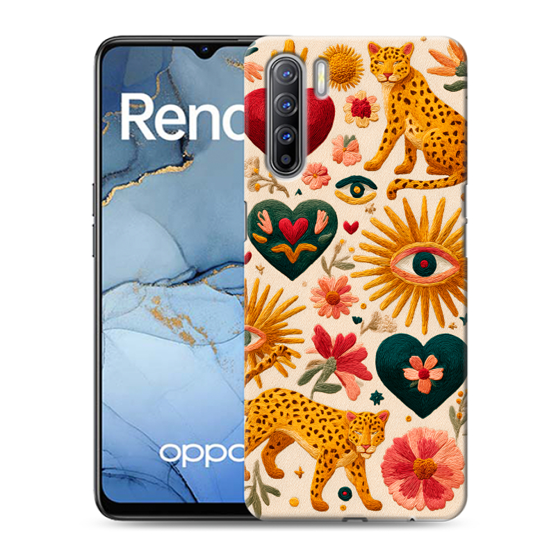 Силиконовый чехол на OPPO Reno3 с принтом Модный принт Силиконовый чехол на OPPO Reno3 с принтом Модный принт