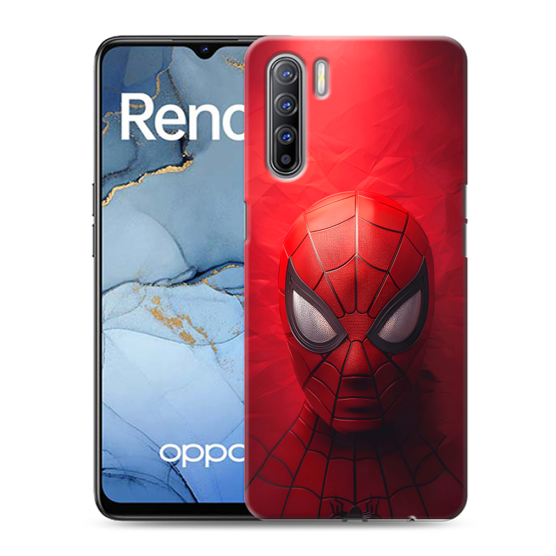 Силиконовый противоударный чехол на OPPO Reno3 с принтом Spiderman Человек паук Силиконовый противоударный чехол на OPPO Reno3 с принтом Spiderman Человек паук