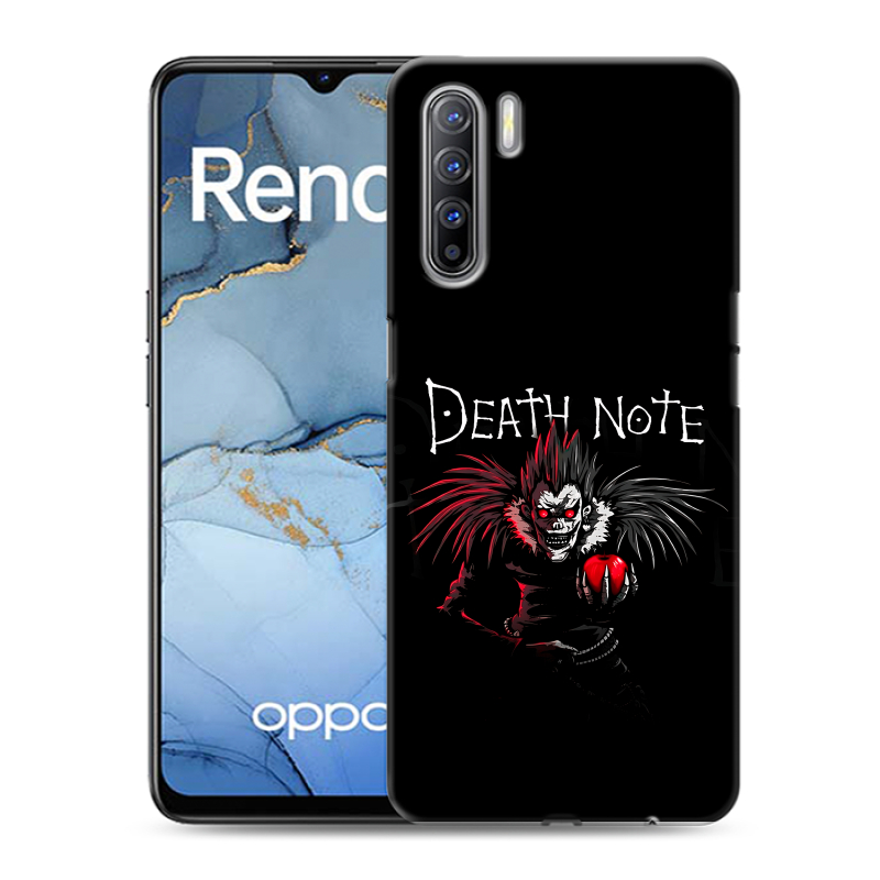 Силиконовый чехол на OPPO Reno3 с принтом Death note Тетрадь смерти Силиконовый чехол на OPPO Reno3 с принтом Death note Тетрадь смерти