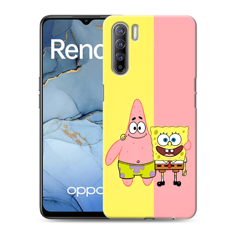 Силиконовый чехол на OPPO Reno3 с принтом Спанч боб Спанчбоб Силиконовый чехол на OPPO Reno3 с принтом Спанч боб Спанчбоб