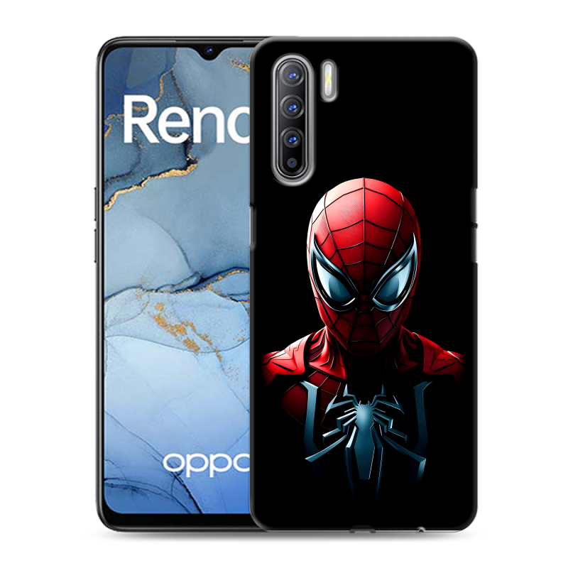 Силиконовый противоударный чехол на OPPO Reno3 с принтом Spiderman Человек паук Силиконовый противоударный чехол на OPPO Reno3 с принтом Spiderman Человек паук