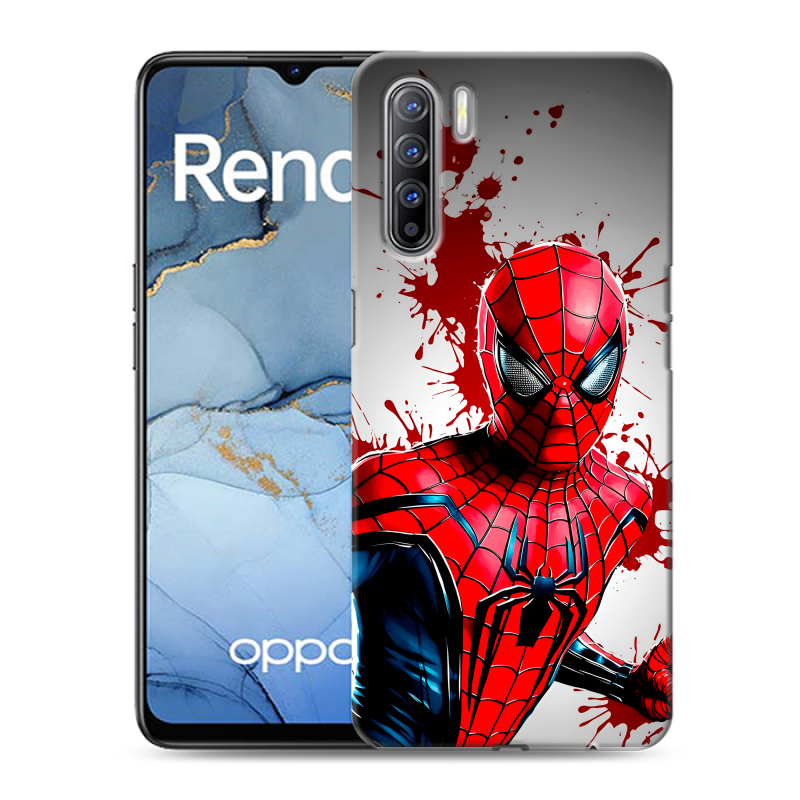 Силиконовый чехол на OPPO Reno3 с принтом Spiderman Человек паук Силиконовый чехол на OPPO Reno3 с принтом Spiderman Человек паук