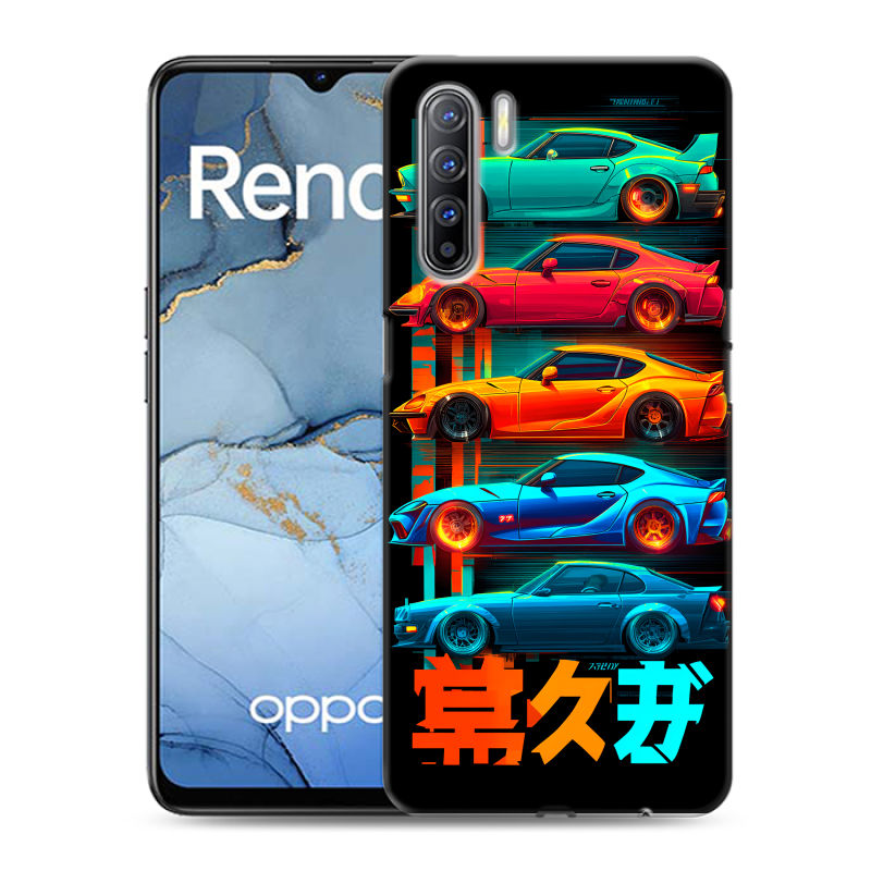 Силиконовый чехол на OPPO Reno3 с принтом машины тачки Силиконовый чехол на OPPO Reno3 с принтом машины тачки