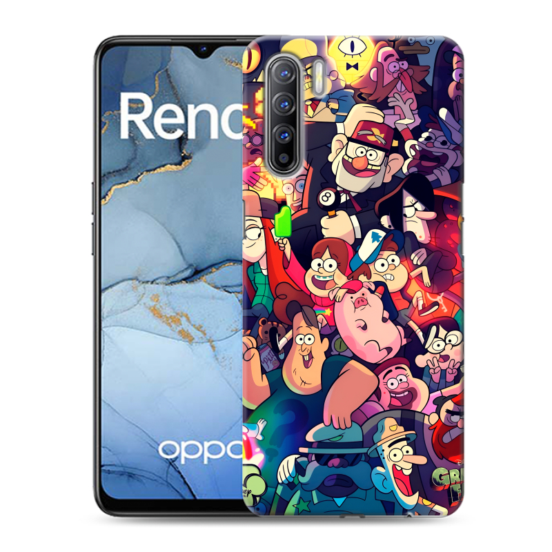 Силиконовый чехол на OPPO Reno3 с принтом Gravity Falls Гравити Фолз Силиконовый чехол на OPPO Reno3 с принтом Gravity Falls Гравити Фолз