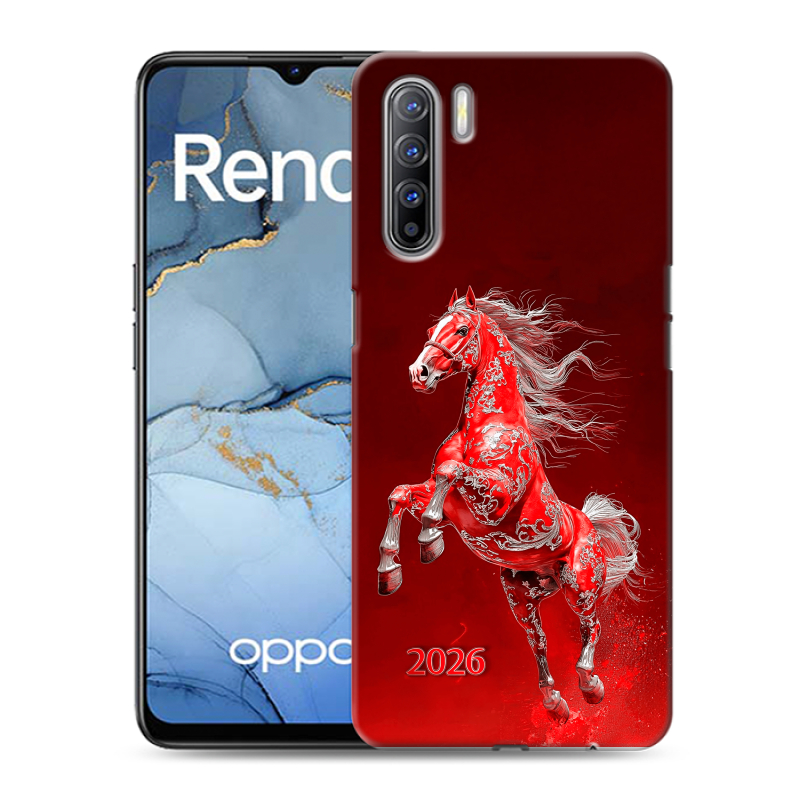 Силиконовый противоударный чехол на OPPO Reno3 с принтом Новый год Силиконовый противоударный чехол на OPPO Reno3 с принтом Новый год