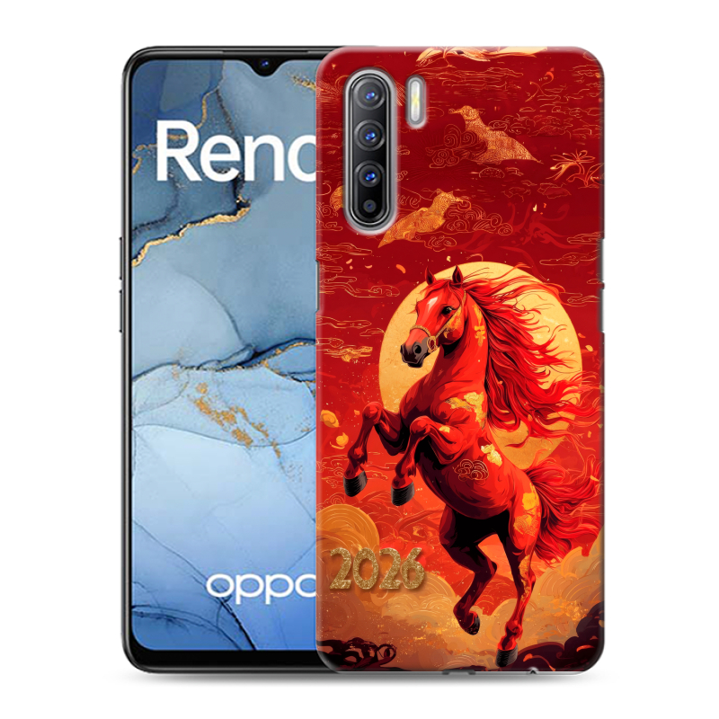 Силиконовый противоударный чехол на OPPO Reno3 с принтом Новый год Силиконовый противоударный чехол на OPPO Reno3 с принтом Новый год