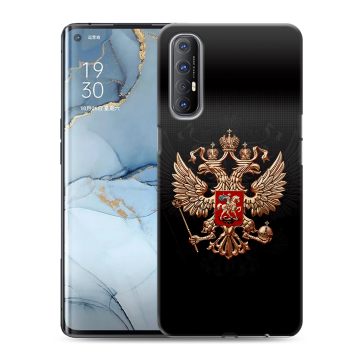 Силиконовый чехол на OPPO Reno3 Pro с принтом Герб России Силиконовый чехол на OPPO Reno3 Pro с принтом Герб России