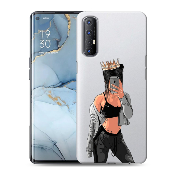 Силиконовый чехол на OPPO Reno3 Pro с принтом Женские принты Силиконовый чехол на OPPO Reno3 Pro с принтом Женские принты