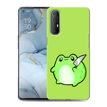 Силиконовый чехол на OPPO Reno3 Pro с принтом Лягушенок