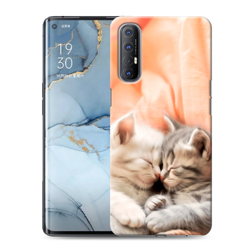 Силиконовый чехол на OPPO Reno3 Pro с принтом Котята Силиконовый чехол на OPPO Reno3 Pro с принтом Котята