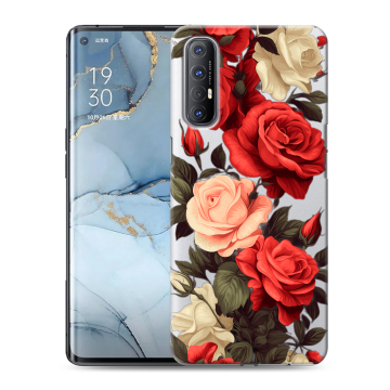 Силиконовый чехол на OPPO Reno3 Pro с принтом Розы
