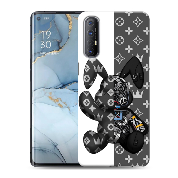 Силиконовый чехол на OPPO Reno3 Pro с принтом Луи робот Силиконовый чехол на OPPO Reno3 Pro с принтом Луи робот