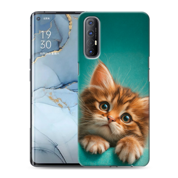 Силиконовый чехол на OPPO Reno3 Pro с принтом котенок Силиконовый чехол на OPPO Reno3 Pro с принтом котенок