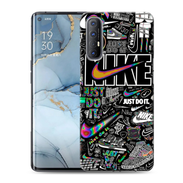 Силиконовый чехол на OPPO Reno3 Pro с принтом Найк Силиконовый чехол на OPPO Reno3 Pro с принтом Найк