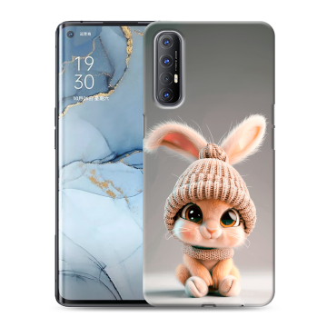 Силиконовый чехол на OPPO Reno3 Pro с принтом Кролик Силиконовый чехол на OPPO Reno3 Pro с принтом Кролик