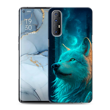 Силиконовый чехол на OPPO Reno3 Pro с принтом бабочки саккура Силиконовый чехол на OPPO Reno3 Pro с принтом бабочки саккура
