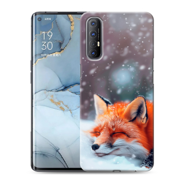 Силиконовый чехол на OPPO Reno3 Pro с принтом лиса