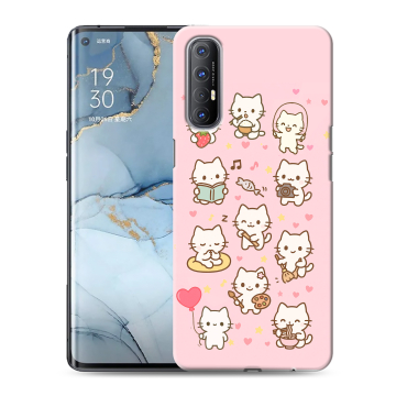 Силиконовый чехол на OPPO Reno3 Pro с принтом Hello Kitty Хелоу Кити