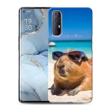 Силиконовый чехол на OPPO Reno3 Pro с принтом Капибара Силиконовый чехол на OPPO Reno3 Pro с принтом Капибара