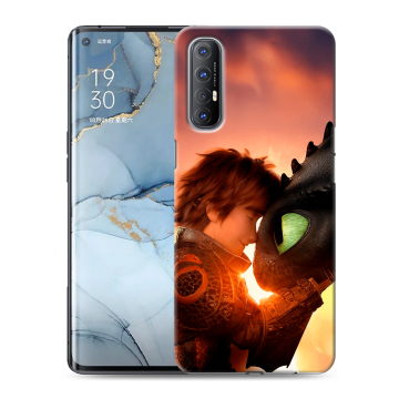 Силиконовый чехол на OPPO Reno3 Pro с принтом Как приручить дракона Силиконовый чехол на OPPO Reno3 Pro с принтом Как приручить дракона