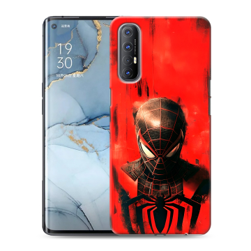 Силиконовый чехол на OPPO Reno3 Pro с принтом человек паук spiderman Силиконовый чехол на OPPO Reno3 Pro с принтом человек паук spiderman