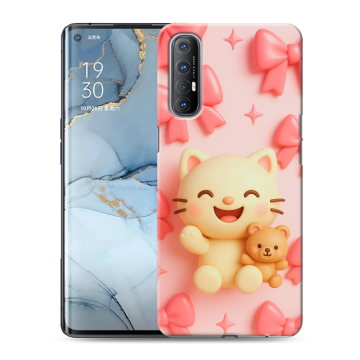 Силиконовый чехол на OPPO Reno3 Pro с принтом для девочек