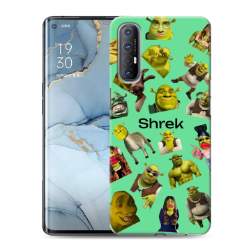 Силиконовый чехол на OPPO Reno3 Pro с принтом Шрек Shrek