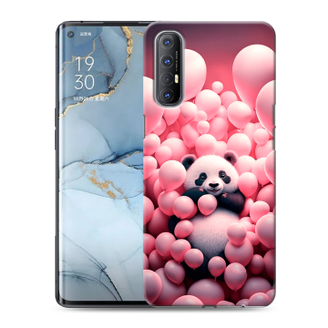 Силиконовый чехол на OPPO Reno3 Pro с принтом Панда Силиконовый чехол на OPPO Reno3 Pro с принтом Панда