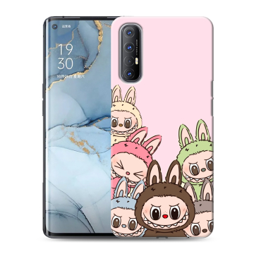 Силиконовый чехол на OPPO Reno3 Pro с принтом Лабубу