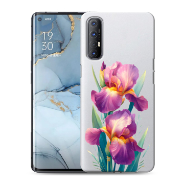 Силиконовый чехол на OPPO Reno3 Pro с принтом Цветы орхидеи
