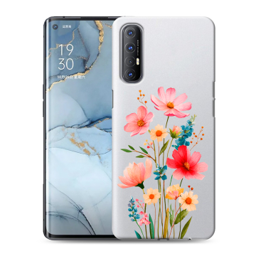 Силиконовый чехол на OPPO Reno3 Pro с принтом Цветы
