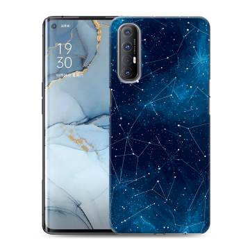 Силиконовый чехол на OPPO Reno3 Pro с принтом Космос звезды