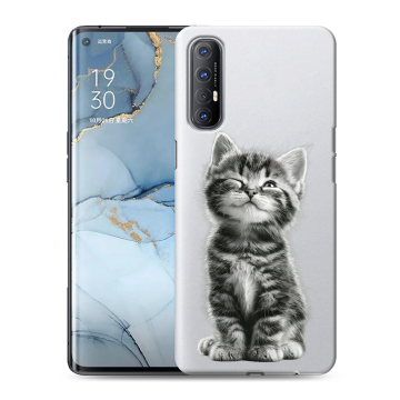 Силиконовый чехол на OPPO Reno3 Pro с принтом Котенок